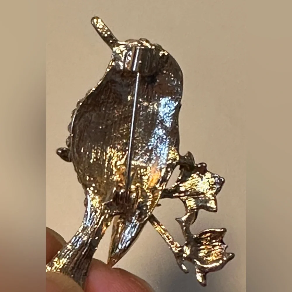 Bird Rhinestones Pin - Picture 10 of 10